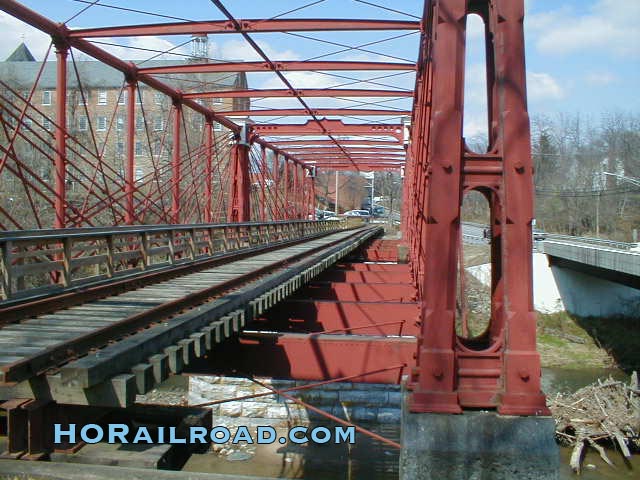 rail and ties on bridge
