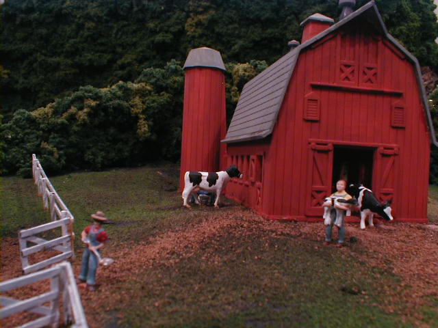 ho scale calf and cows